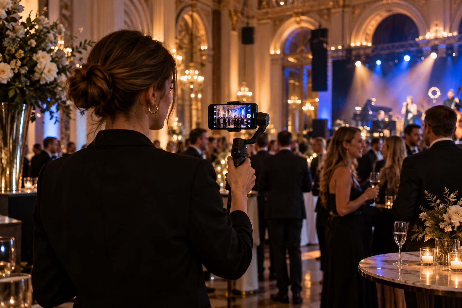 Social-Media-Content-Produktion bei einem Event