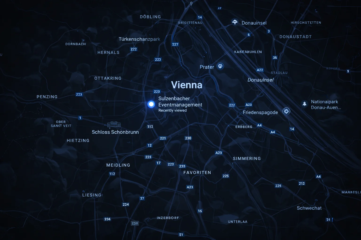 Karte Wien
